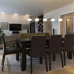 New Straluma 5-Lichts hanglamp chroom met helder glas en dimbaar LED