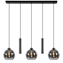 Flash Sale Straluma 5-Lichts hanglamp cilinders en smoke glas