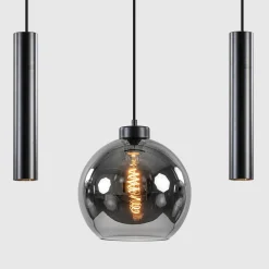 Flash Sale Straluma 5-Lichts hanglamp cilinders en smoke glas