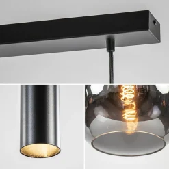 Flash Sale Straluma 5-Lichts hanglamp cilinders en smoke glas
