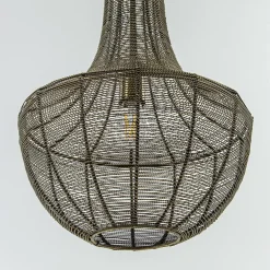 Fashion Straluma 2-Lichts hanglamp Khedira mat zwart/brons