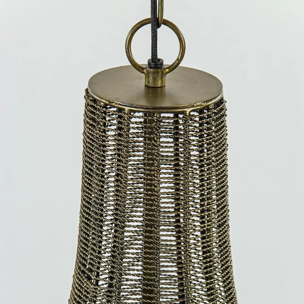 Fashion Straluma 2-Lichts hanglamp Khedira mat zwart/brons