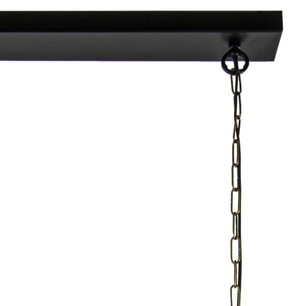 Fashion Straluma 2-Lichts hanglamp Khedira mat zwart/brons