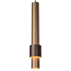 New Straluma 3-Lichts hanglamp LED cilinders bruin rond