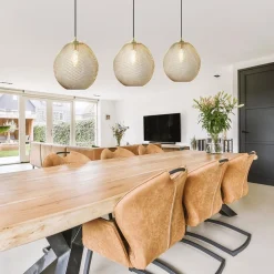 Online Straluma 3-Lichts hanglamp Moroc goud Light and Living