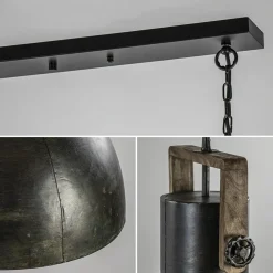 Flash Sale Straluma 3-Lichts hanglamp Shelly landelijk metaal met hout