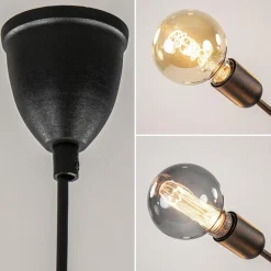 Cheap Straluma 6-Lichts hanglamp zwart exclusief lichtbron
