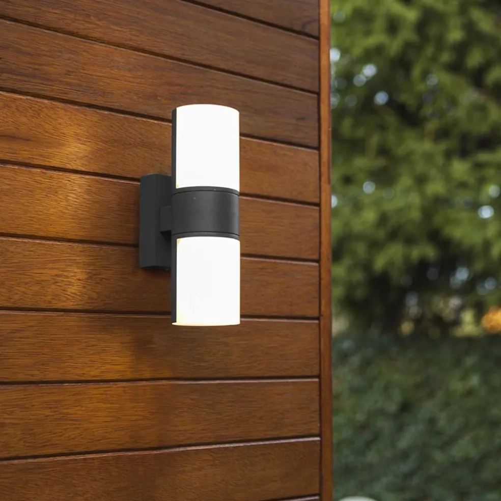 Best Straluma 2-Lichts LED buitenlamp verstelbaar zwart aluminium
