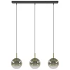 Shop Straluma 3-Lichts LED eettafelhanglamp met gold fading glas