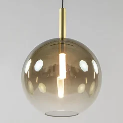 Shop Straluma 3-Lichts LED eettafelhanglamp met gold fading glas