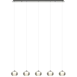 Cheap Straluma 5-Lichts LED eettafelhanglamp smoke glas dimbaar