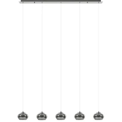 Cheap Straluma 5-Lichts LED eettafelhanglamp smoke glas dimbaar