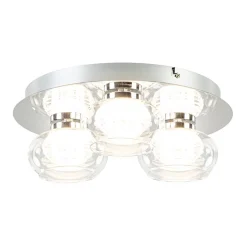 Flash Sale Straluma 3-Lichts LED plafondlamp chroom met helder glas