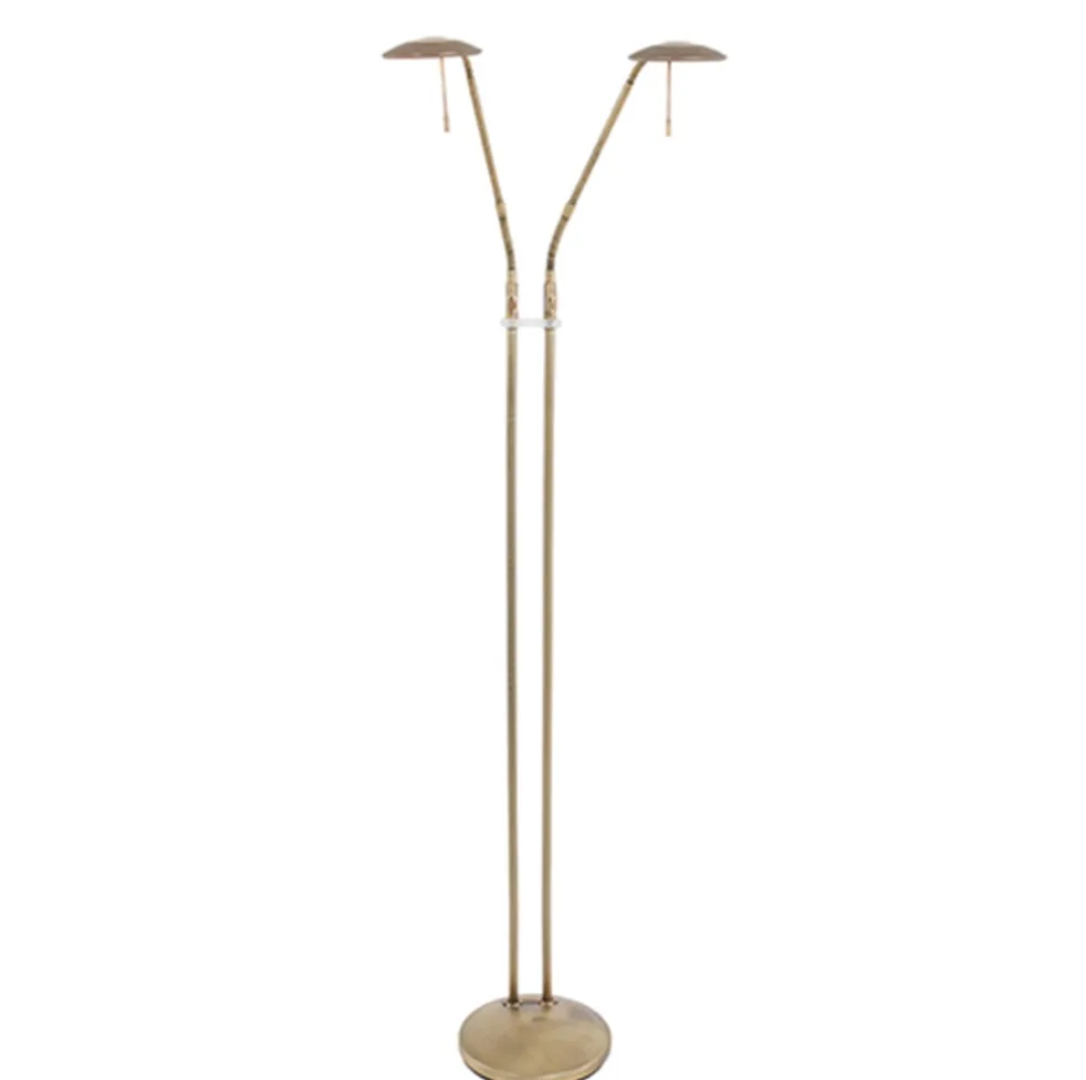 Store Straluma 2-Lichts leeslamp brons LED dimbaar