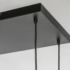 Discount Straluma 8-Lichts metalen hanglamp cilinders mat zwart
