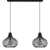 Cheap Straluma 2-Lichts moderne hanglamp draad zwart