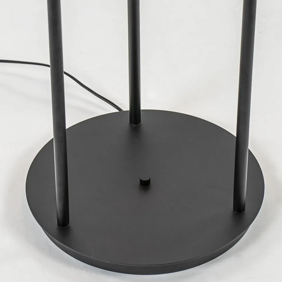 Hot Straluma 3-Lichts moderne vloerlamp mat zwart exclusief lichtbron