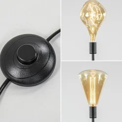 Hot Straluma 3-Lichts moderne vloerlamp mat zwart exclusief lichtbron