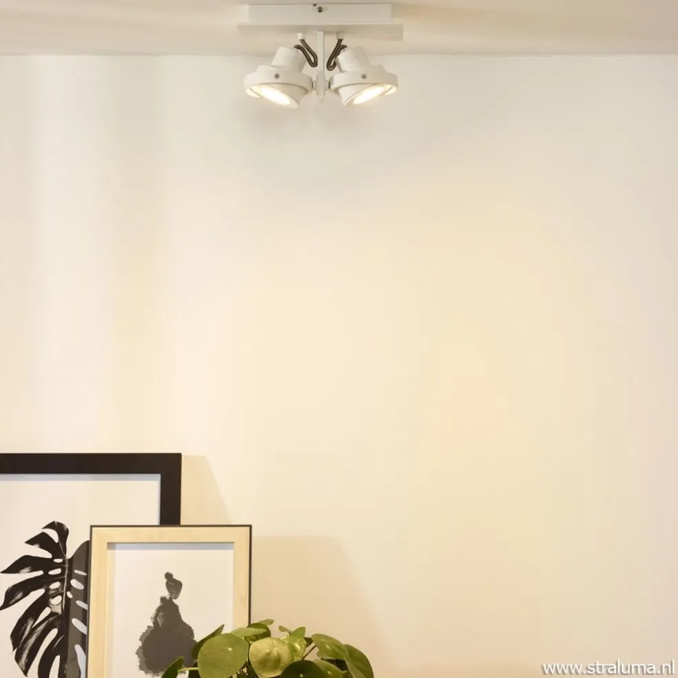 Clearance Straluma 2-Lichts opbouwspot wit dim to warm LED
