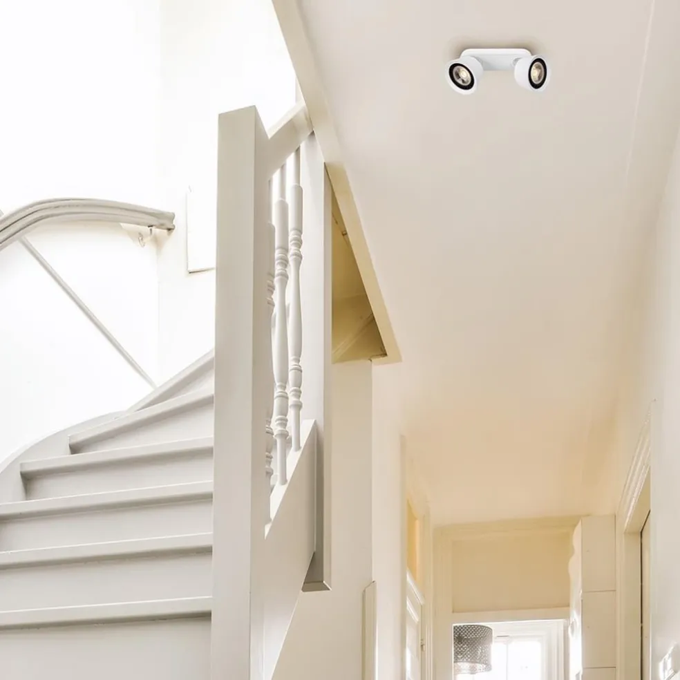 Outlet Straluma 2-Lichts opbouwspot wit GU10-ES111 verstelbaar