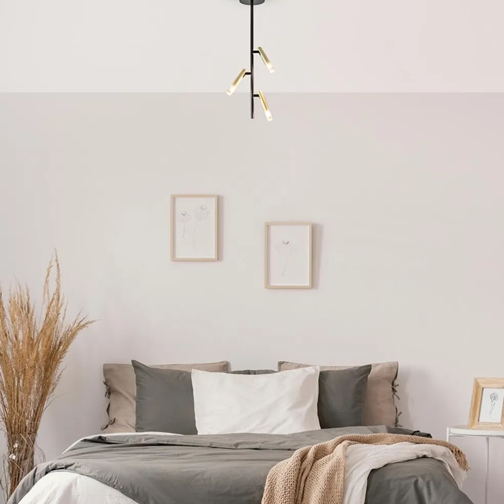 Flash Sale Straluma 3-Lichts plafondlamp G9 zwart met goud