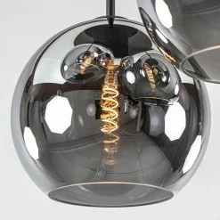 Flash Sale Straluma 3-Lichts plafondlamp mat zwart met titanium glas