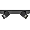 Cheap Straluma 2-Lichts plafondlamp met vierkante spots mat zwart