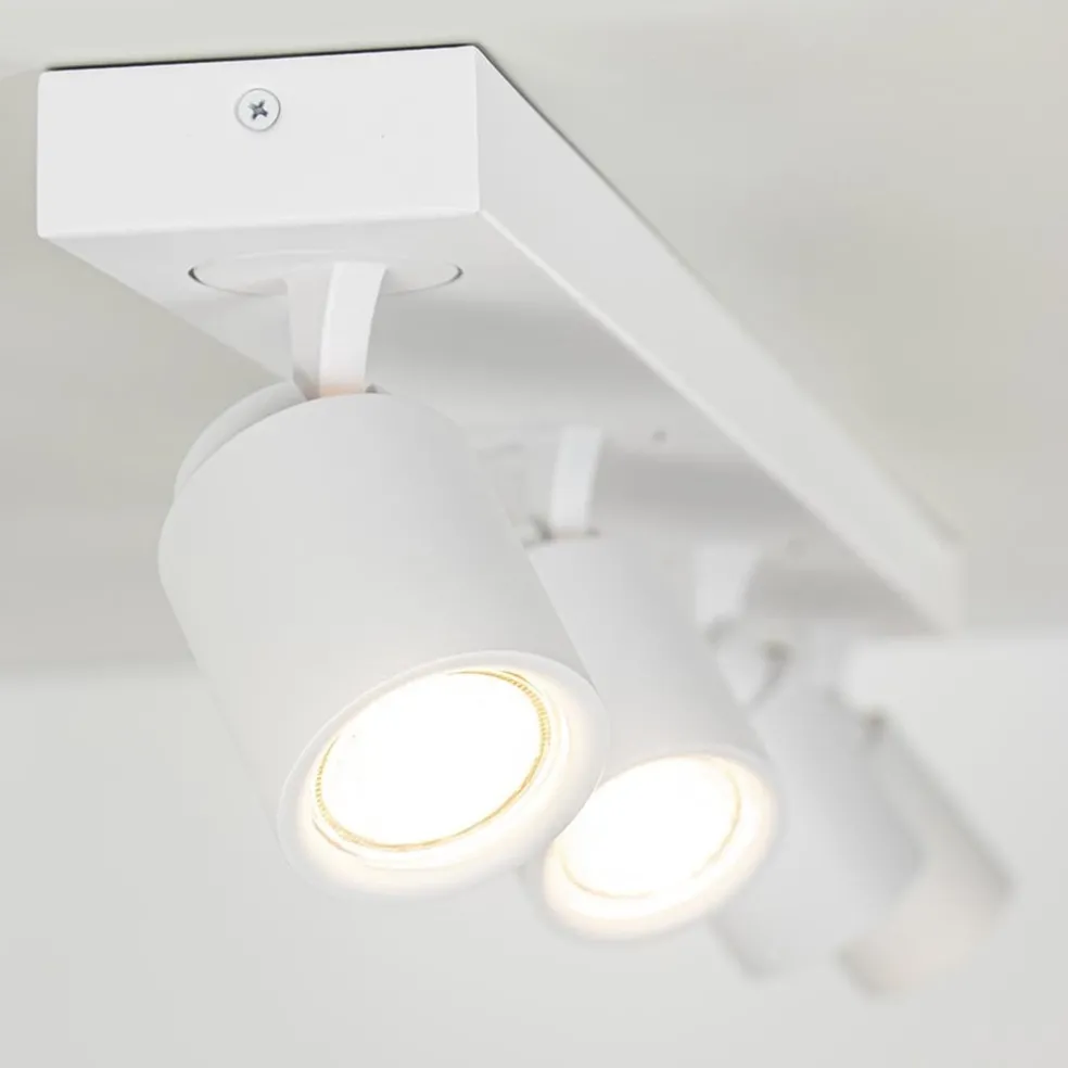 Flash Sale Straluma 4-Lichts plafondspot balk wit metaal