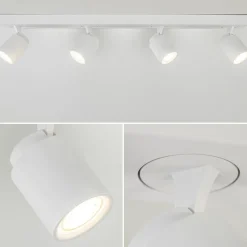 Flash Sale Straluma 4-Lichts plafondspot balk wit metaal