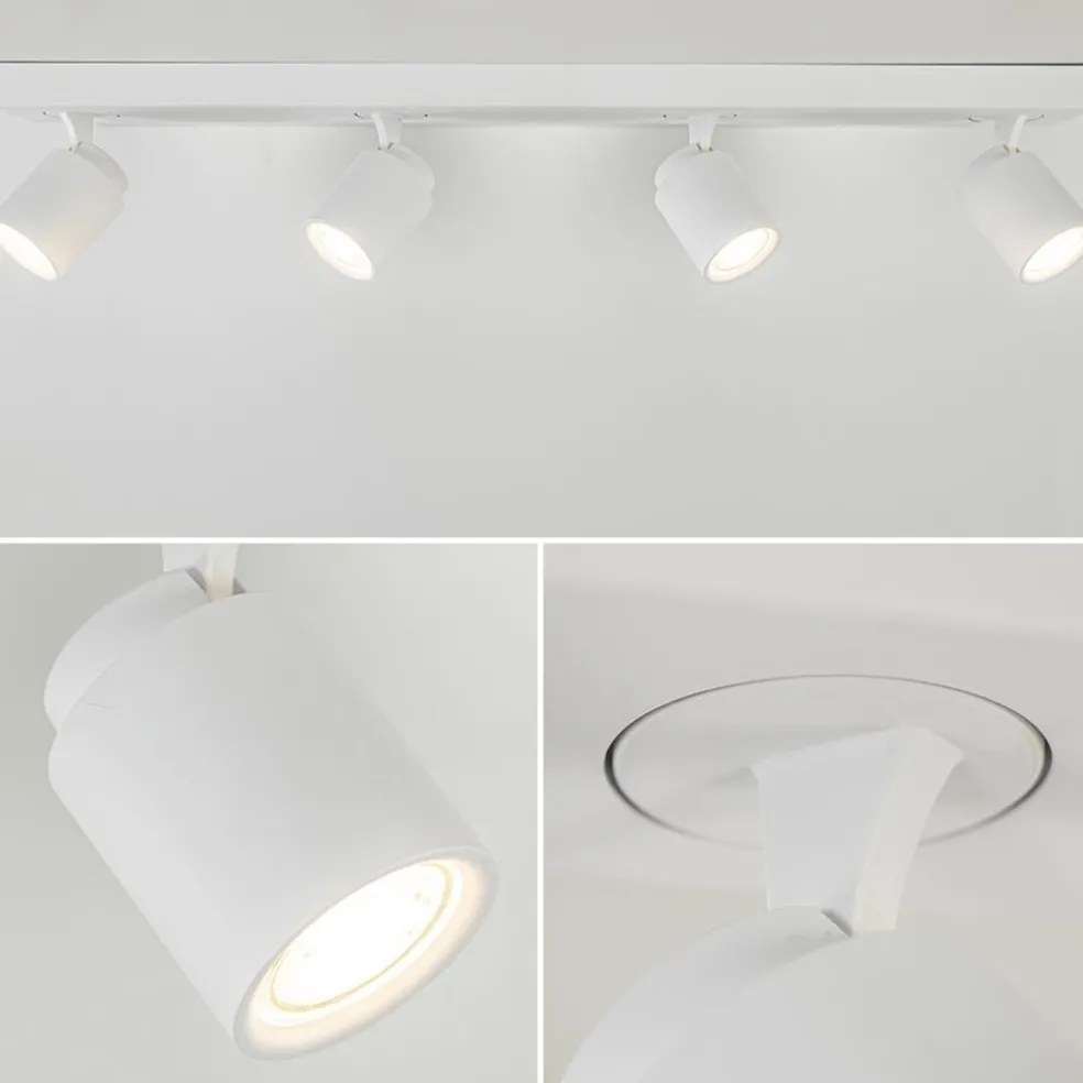 Flash Sale Straluma 4-Lichts plafondspot balk wit metaal