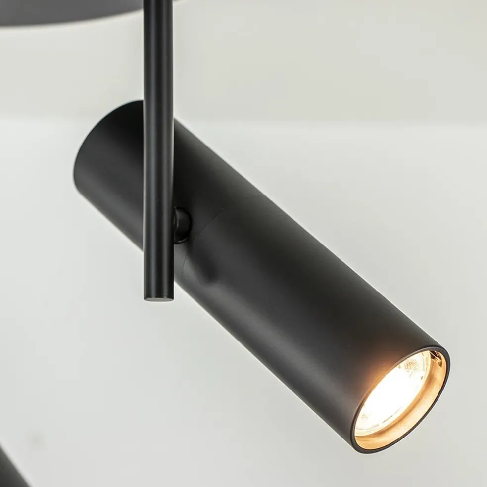 Cheap Straluma 3-Lichts plafondspot rond zwart GU10 mini