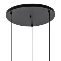 Shop Straluma 3-Lichts ronde hanglamp goud/mat zwart