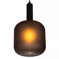 Outlet Straluma 3-Lichts ronde hanglamp mat zwarte glazen kappen