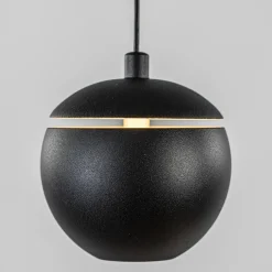 Cheap Straluma 3-Lichts ronde LED hanglamp bollen zwart met goud
