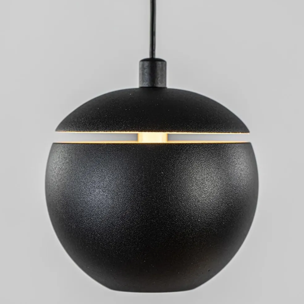 Cheap Straluma 3-Lichts ronde LED hanglamp bollen zwart met goud