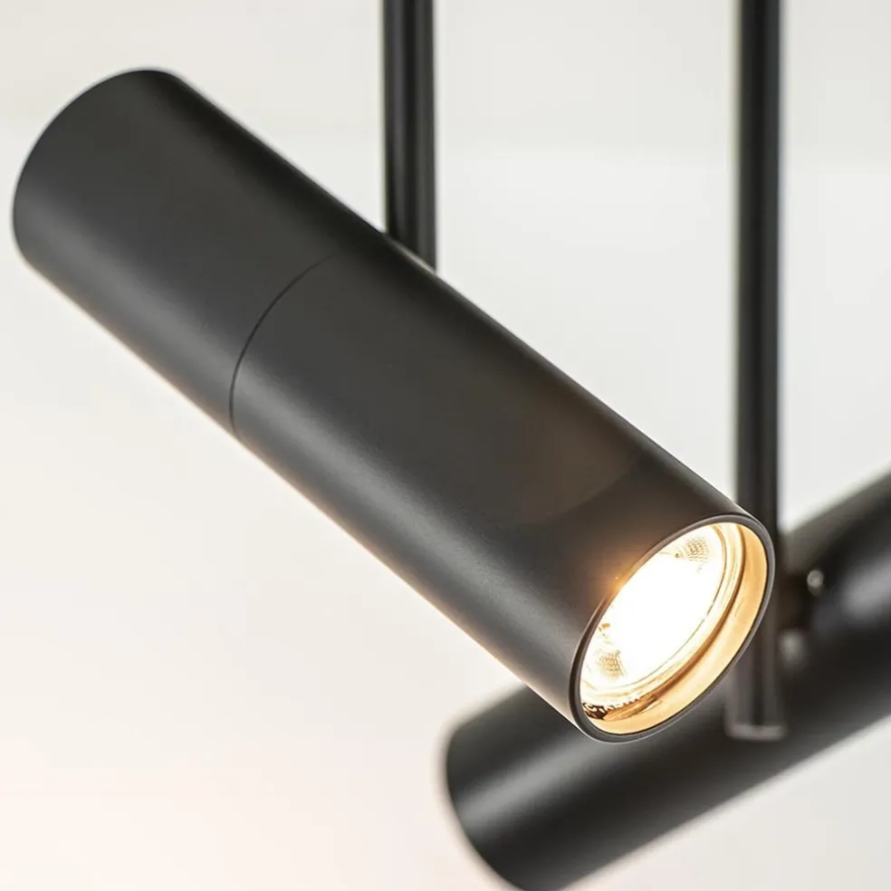 Sale Straluma 2-Lichts ronde opbouwspot met cilinders zwart