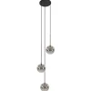Online Straluma 3-Lichts videlamp smoke glas met zwart