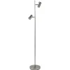 Store Straluma 2-Lichts vloerlamp nikkel met dimbare spots