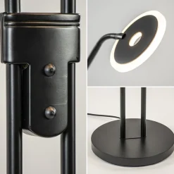 Best Sale Straluma 2-Lichts vloer/leeslamp zwart met dimbaar LED