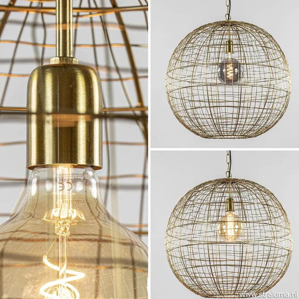 Outlet Straluma Light & Living hanglamp Mirana goud
