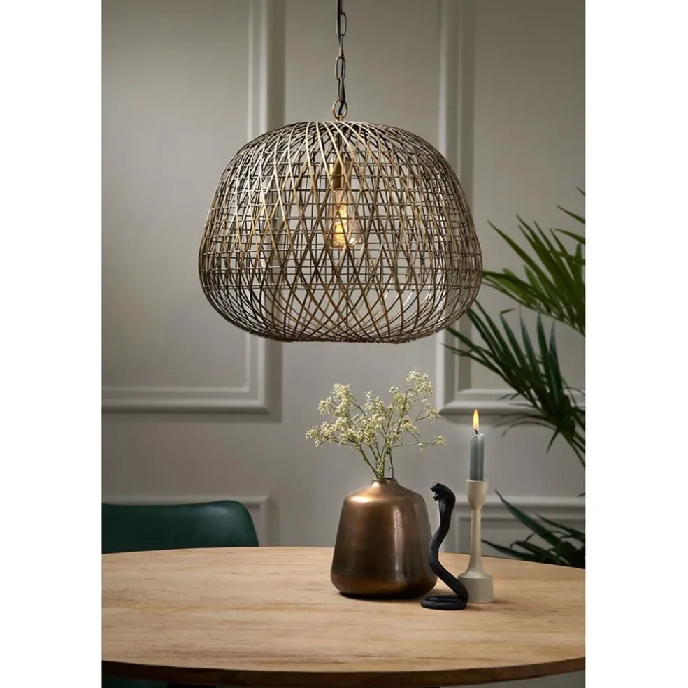 New Straluma Light & Living hanglamp Alwina brons draad