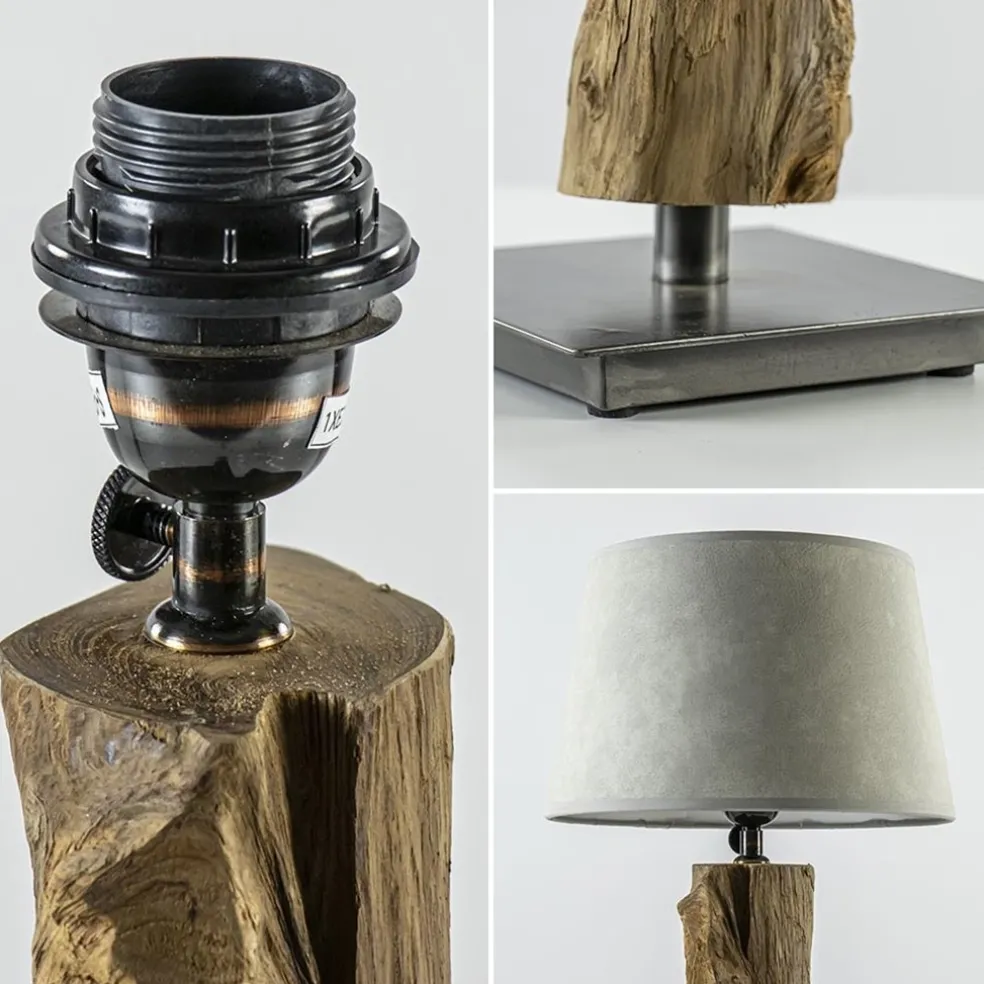 Shop Straluma Light & Living lampvoet Siji metaal met hout