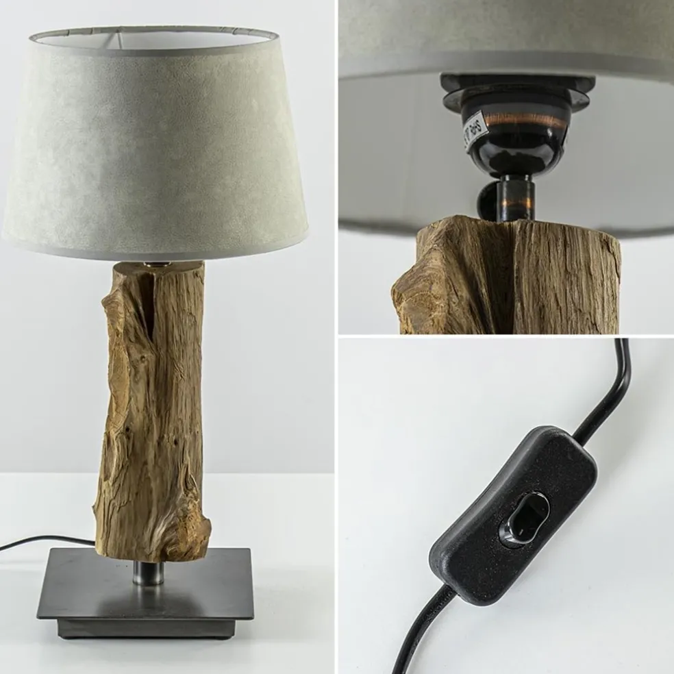Shop Straluma Light & Living lampvoet Siji metaal met hout