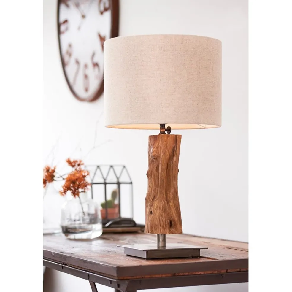 Shop Straluma Light & Living lampvoet Siji metaal met hout
