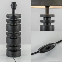 New Straluma Light & Living lampvoet Desley mat zwart
