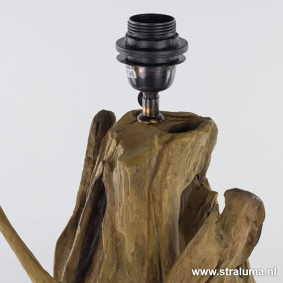 Best Sale Straluma Light & Living lampvoet hout + zwart