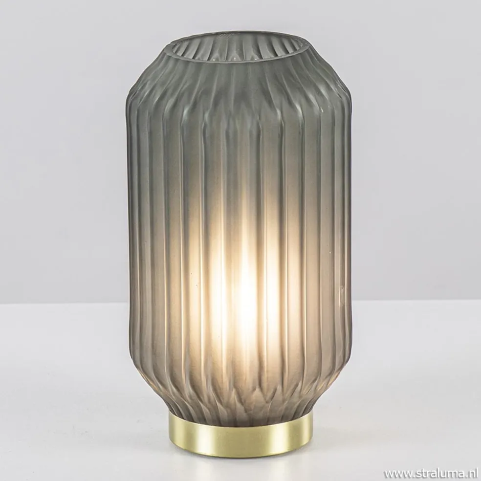 Hot Straluma Light & Living tafellamp Ivot mat olijf groen