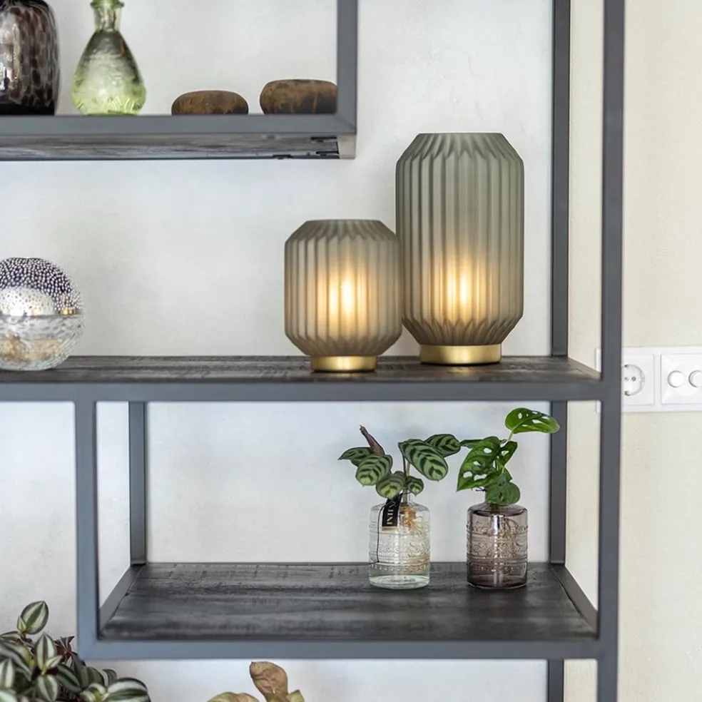 Hot Straluma Light & Living tafellamp Ivot mat olijf groen