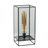 Fashion Straluma Light & Living tafellamp Solas zwart met glas