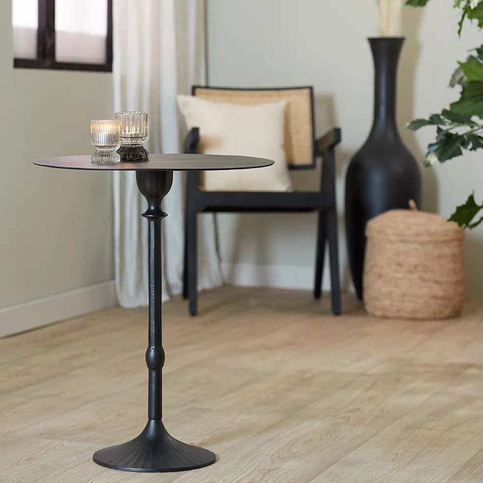 Best Sale Straluma Light and Living bijzettafel Janna 50x60 cm mat zwart